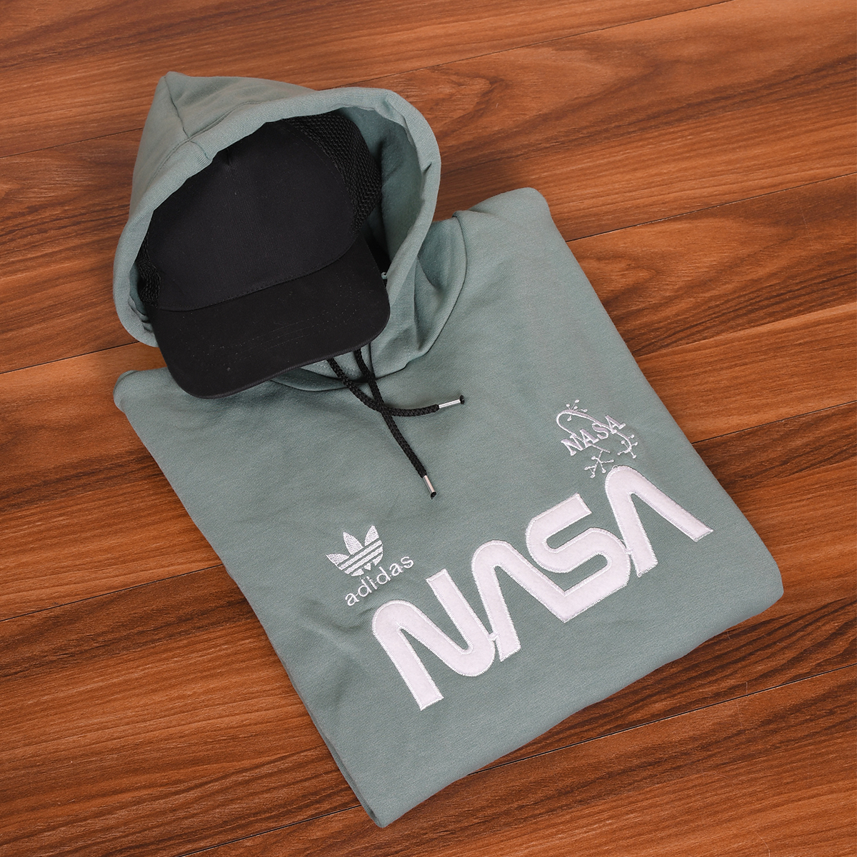 هودی مردانه Nasa سبز مدل Jason