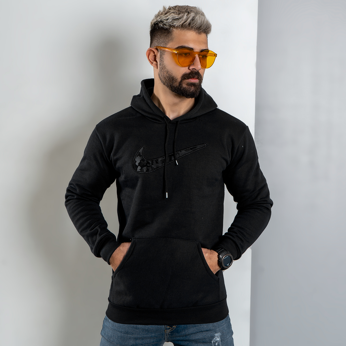 هودی Nike مشکی مردانه مدل Raymond