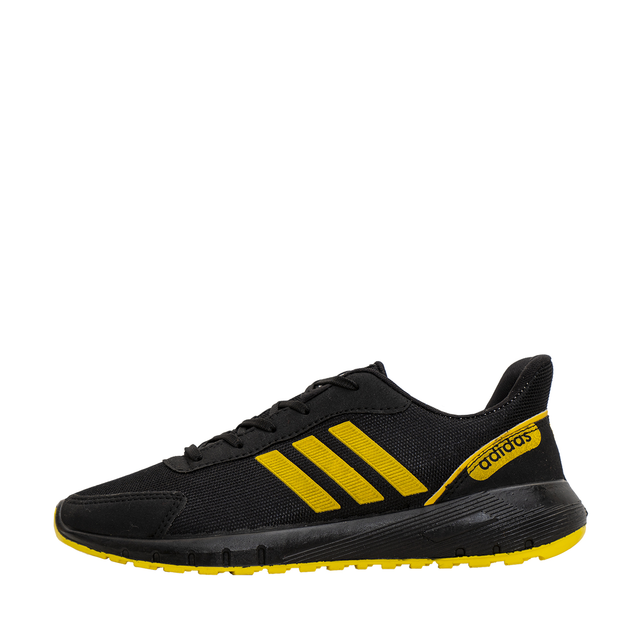 کفش ورزشی Adidas مردانه مشکی زرد مدل Matikan