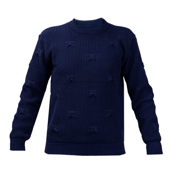 پلیور زاپ دار سرمه ای مردانه مدلDeta