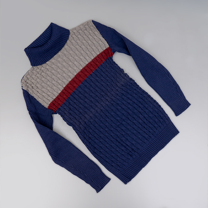 پلیور مردانه طوسی سرمه ای مدل Keto