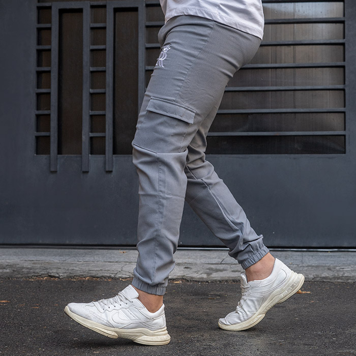 شلوار اسلش طوسی مردانه مدل R15