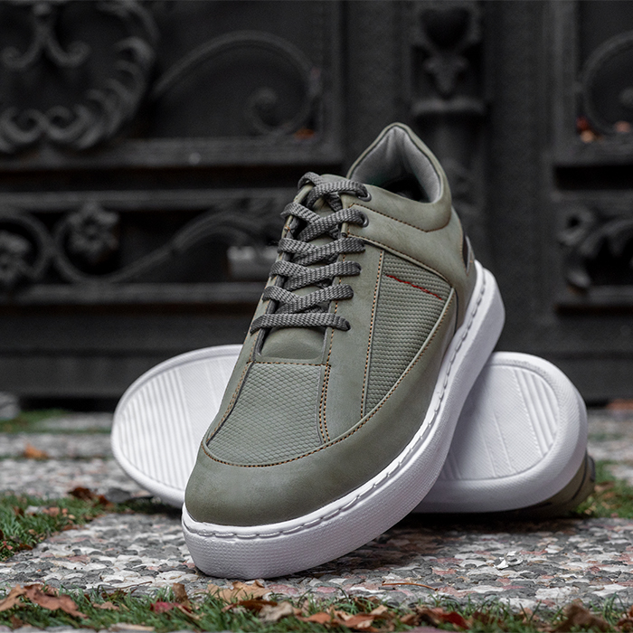 کفش تخت مردانه سبز مدل Salin