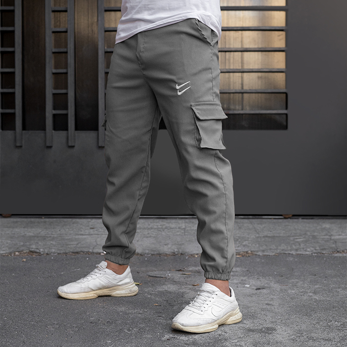 شلوار اسلش دو نایک طوسی مردانه مدل 2Nike