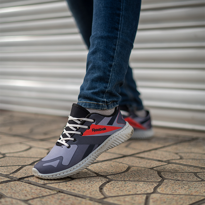 کفش ورزشی (T) ریبوک طوسی قرمز مردانه مدل adena