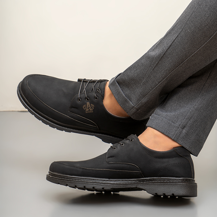 کفش تخت مردانه مشکی مدل NOYAN