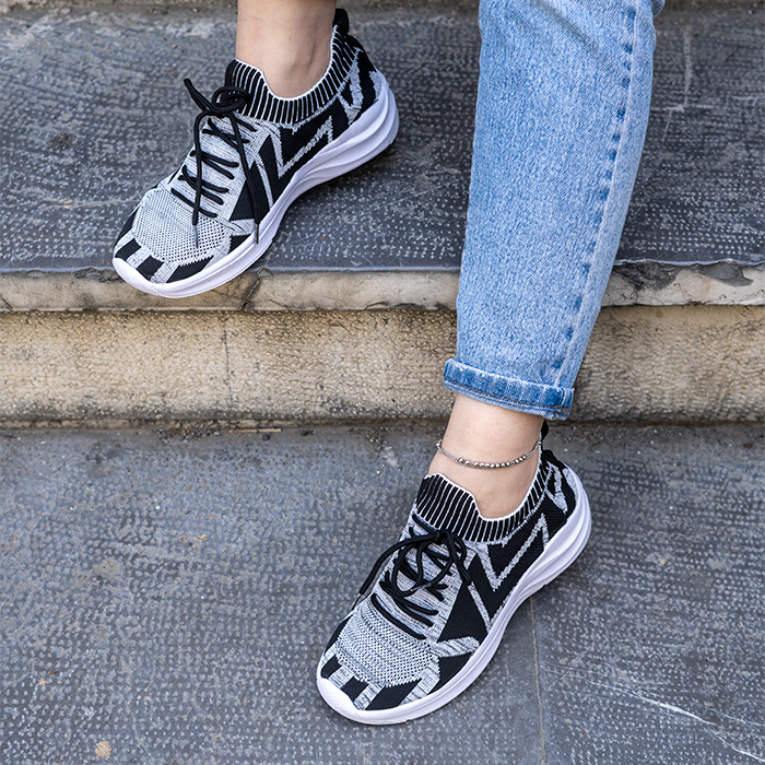 کفش ورزشی زنانه مشکی طوسی مدل Odyssey