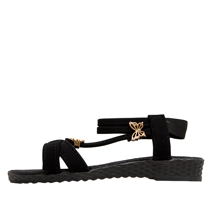 صندل زنانه مشکی مدل parvaneh