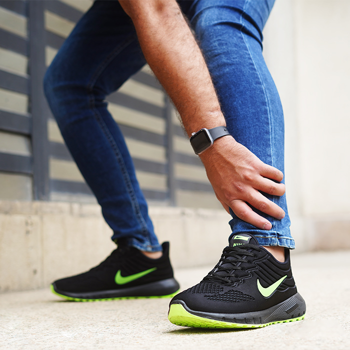 کفش ورزشی مشکی سبز نایک مردانه مدل moj