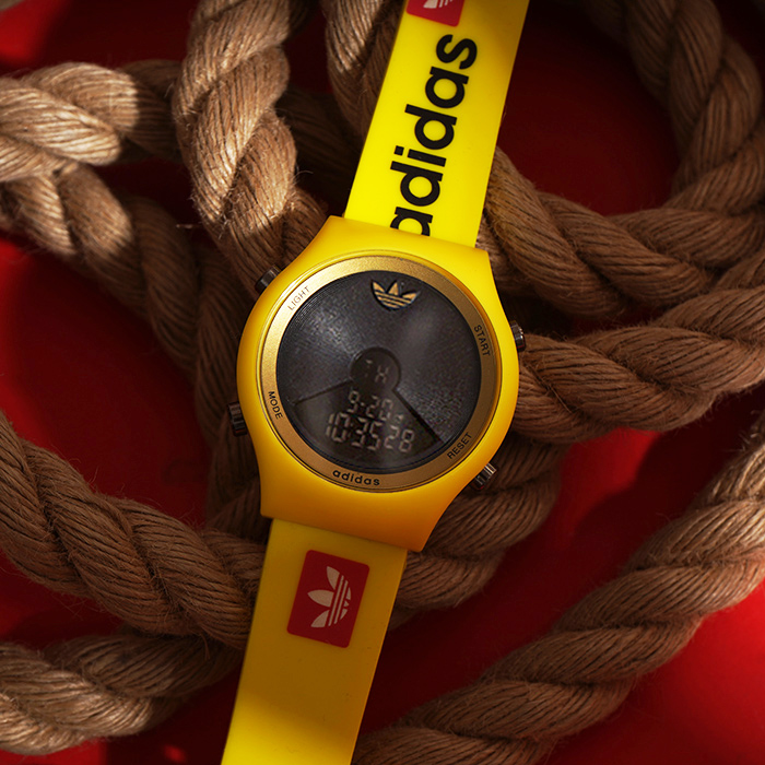 ساعت مچی ADIDAS زرد مردانه مدل GSS