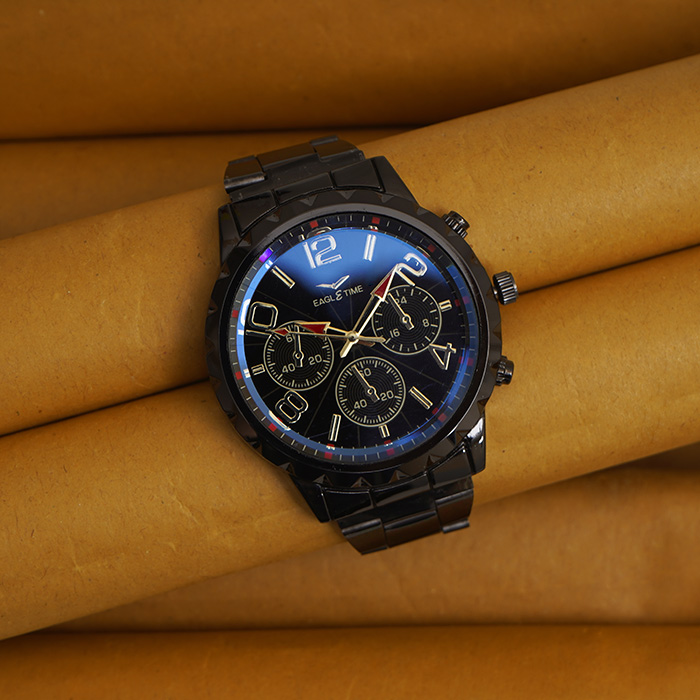 ساعت مچی مشکی مردانه مدل EAGLETIME