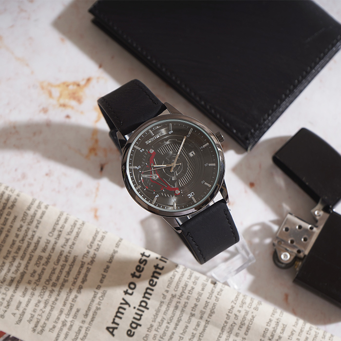 ساعت مچی مشکی صفحه مشکی(طرح کمان) empower مدل EM20