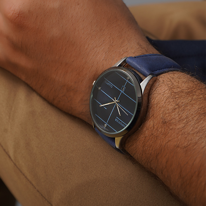 ساعت مچی سرمه ای empower مدل Quartz