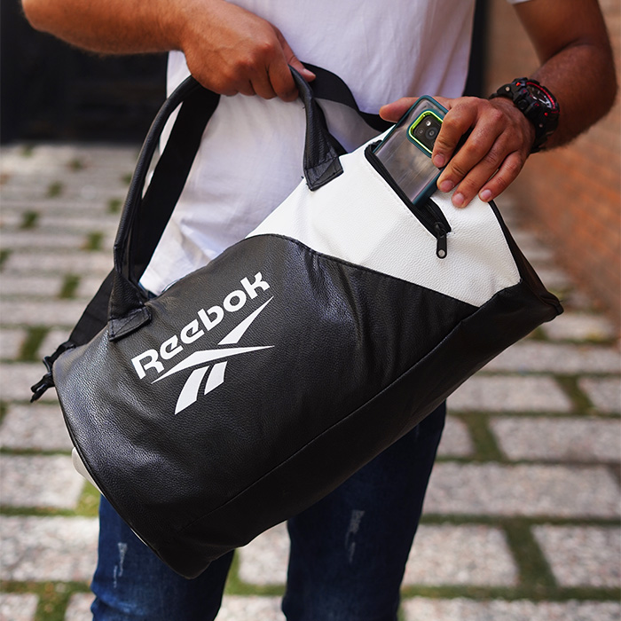 ساک ورزشی Reebokمشکی سفید مدل waren