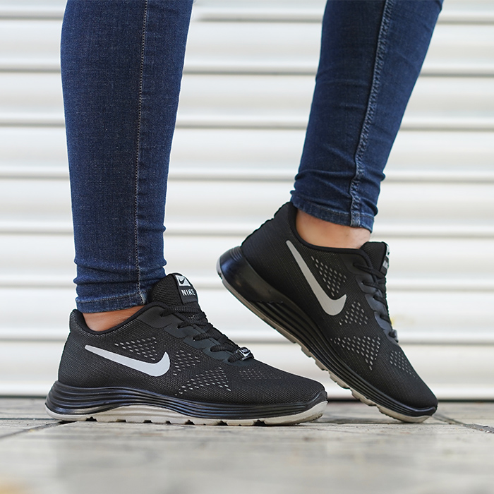 کفش ورزشی مردانه مشکی طوسی مدل Sarmad