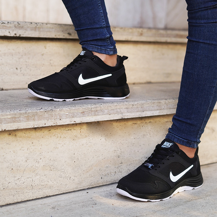 کفش ورزشی مردانه مشکی سفید مدل Rabin