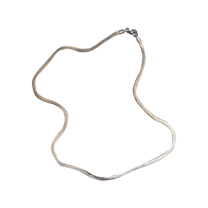 گردنبند نقره ای مدل fered