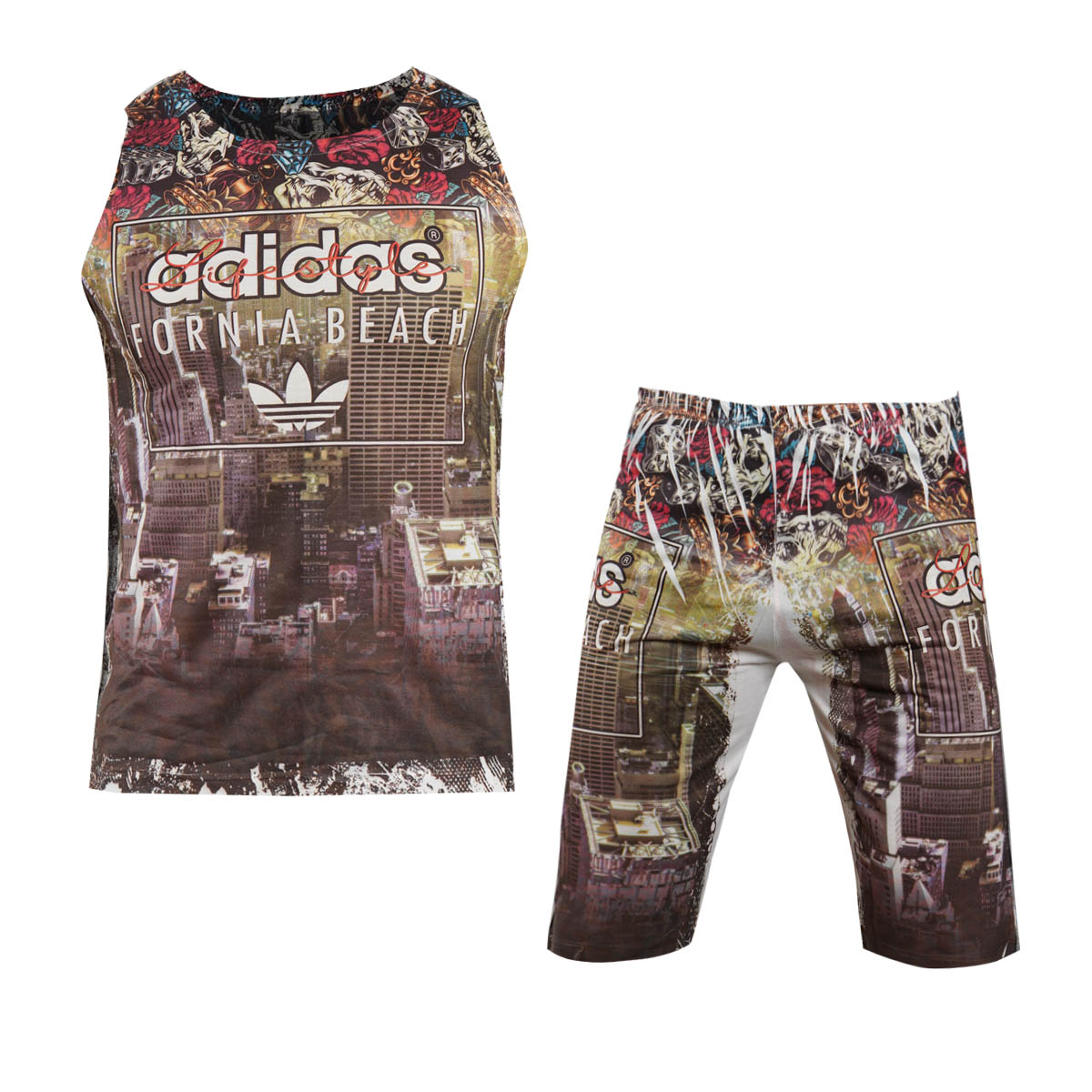 ست رکابی شلوارک مردانه مدل Fornia