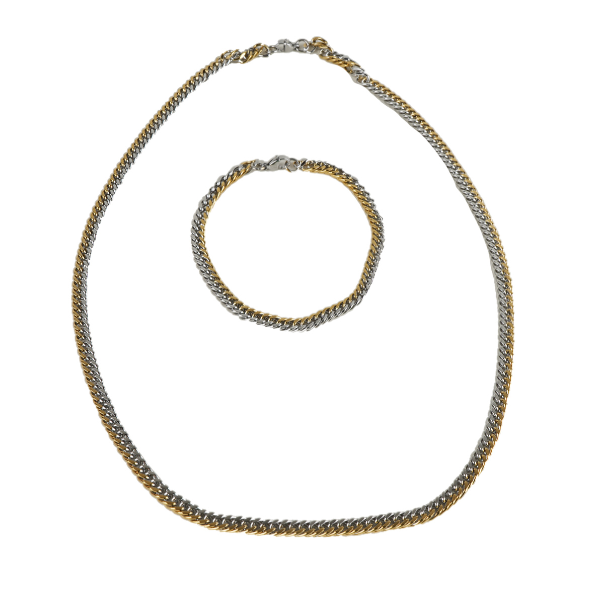 نیم ست زنجیر دو رنگ مدل XD88