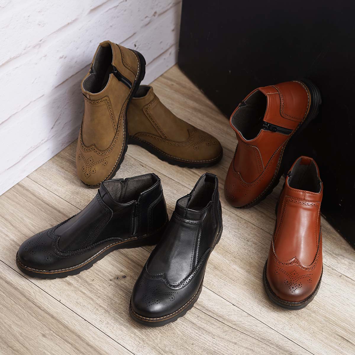 نیم بوت خاکی مردانه مدل ASHVAN