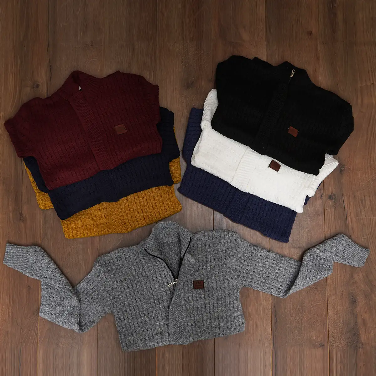 سوئیشرت بافت سرمه ای مردانه مدل OKSEN