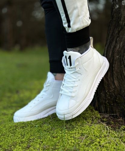 کفش ساقدار مردانه سفید مدل 11qp