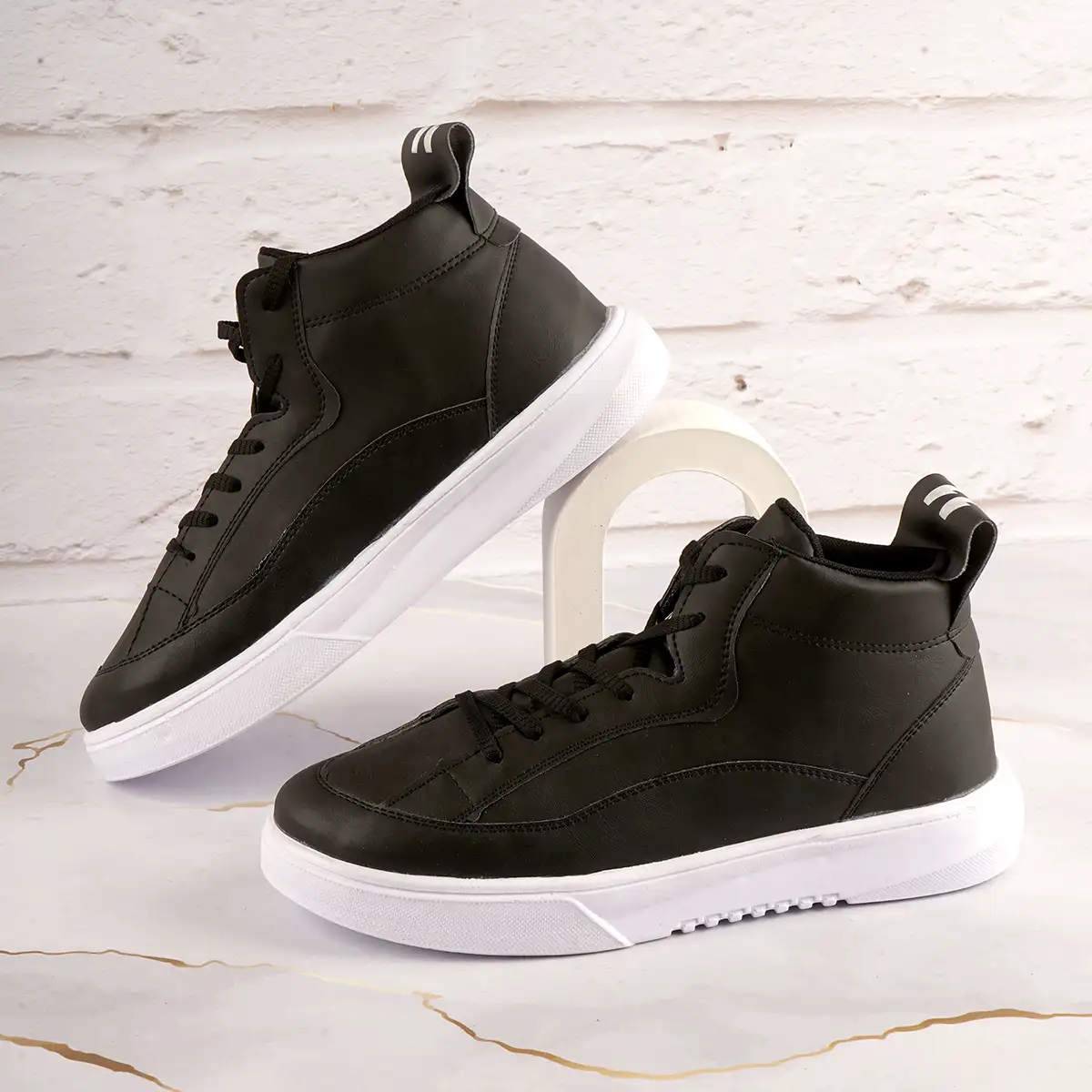 کفش ساقدار مردانه مشکی مدل 11qp