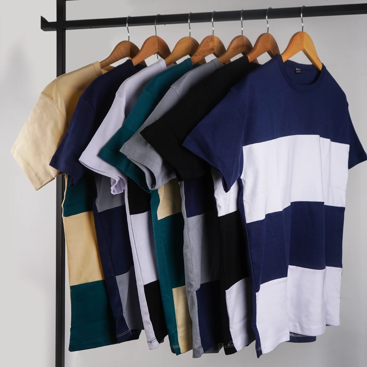 تیشرت مردانه کرم سبز مدل Dayar