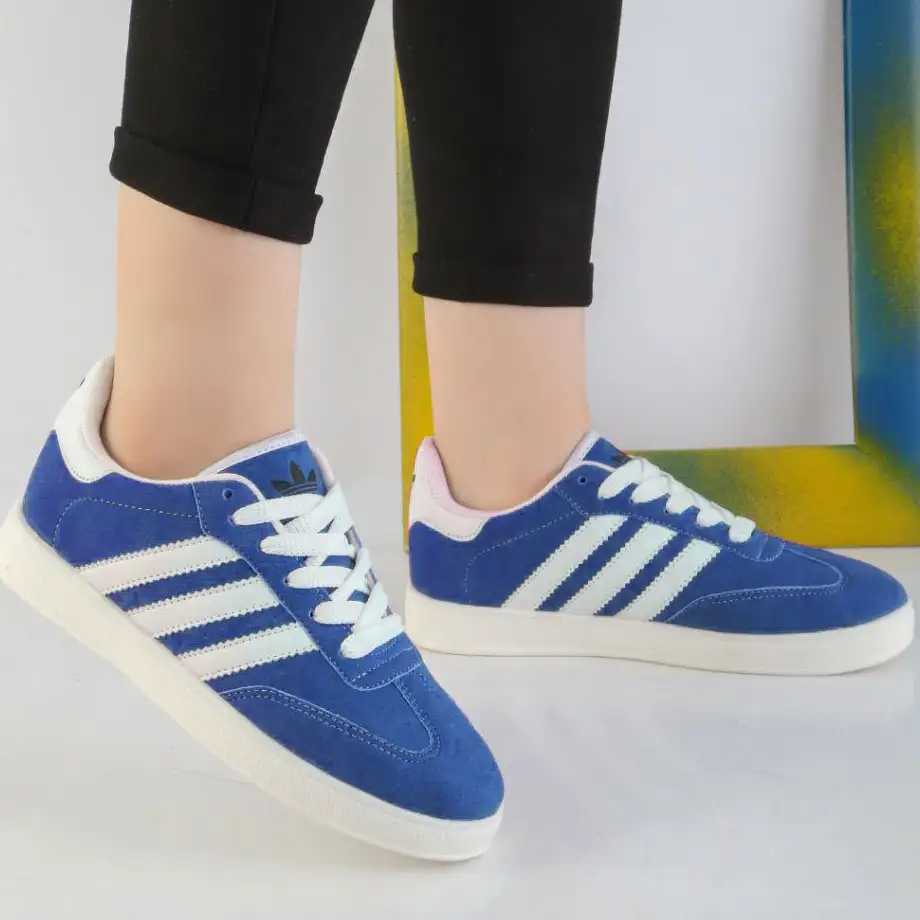 کفش تخت زنانه آدیداس آبی مدل Mehrnaz