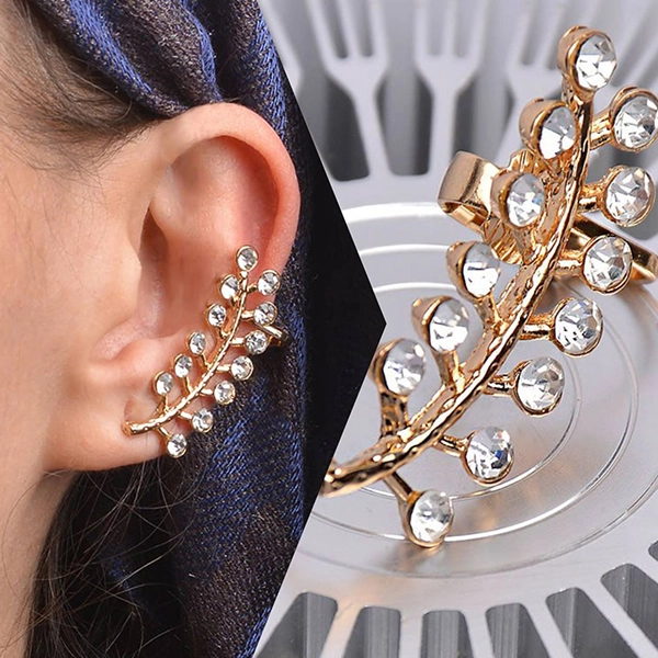 گوشواره لاله گوشی طرح پر