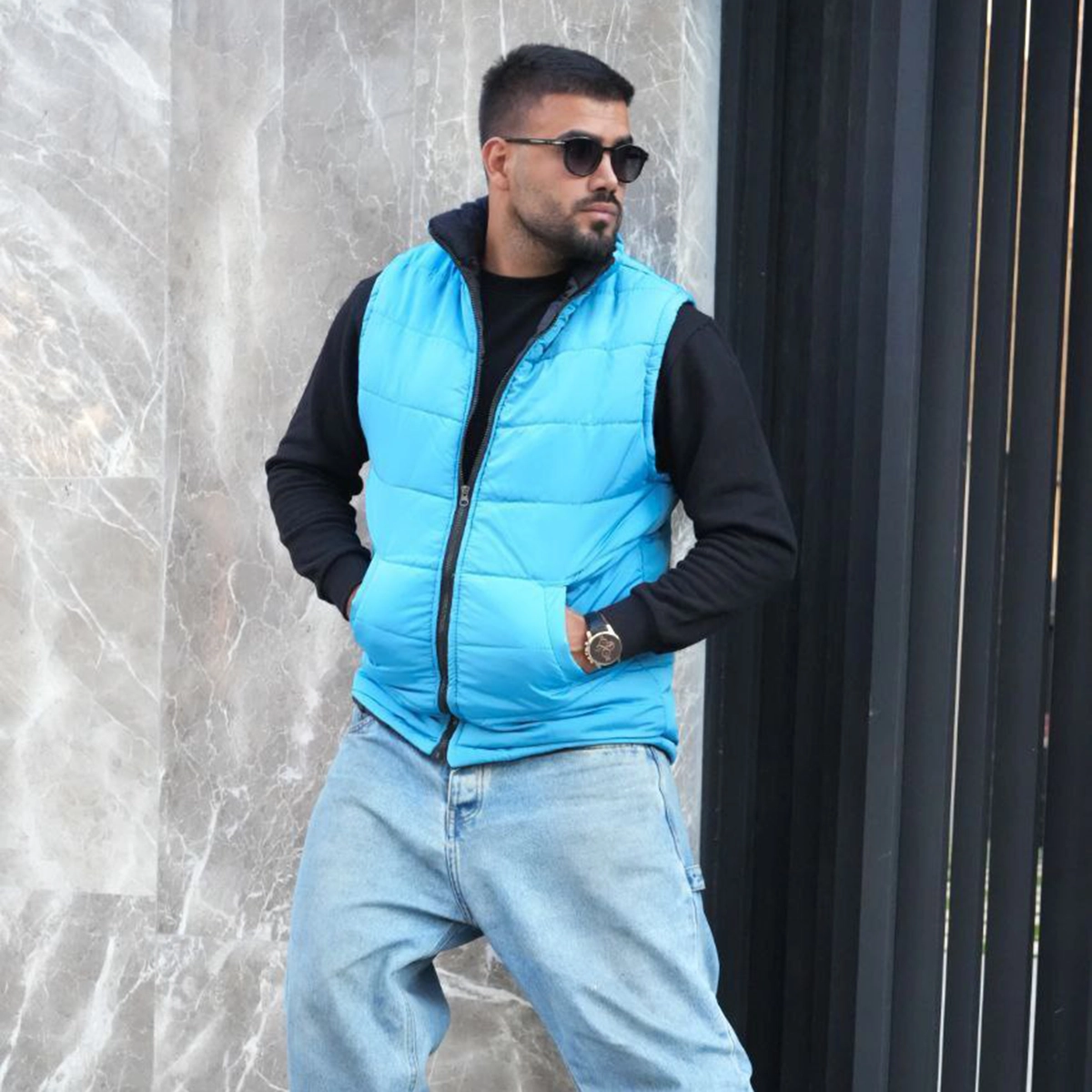 پافر آبی مردانه مدل Saniyar