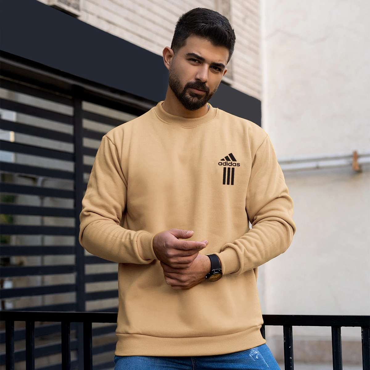 دورس آدیداس کرم ساده مردانه مدل SOREN