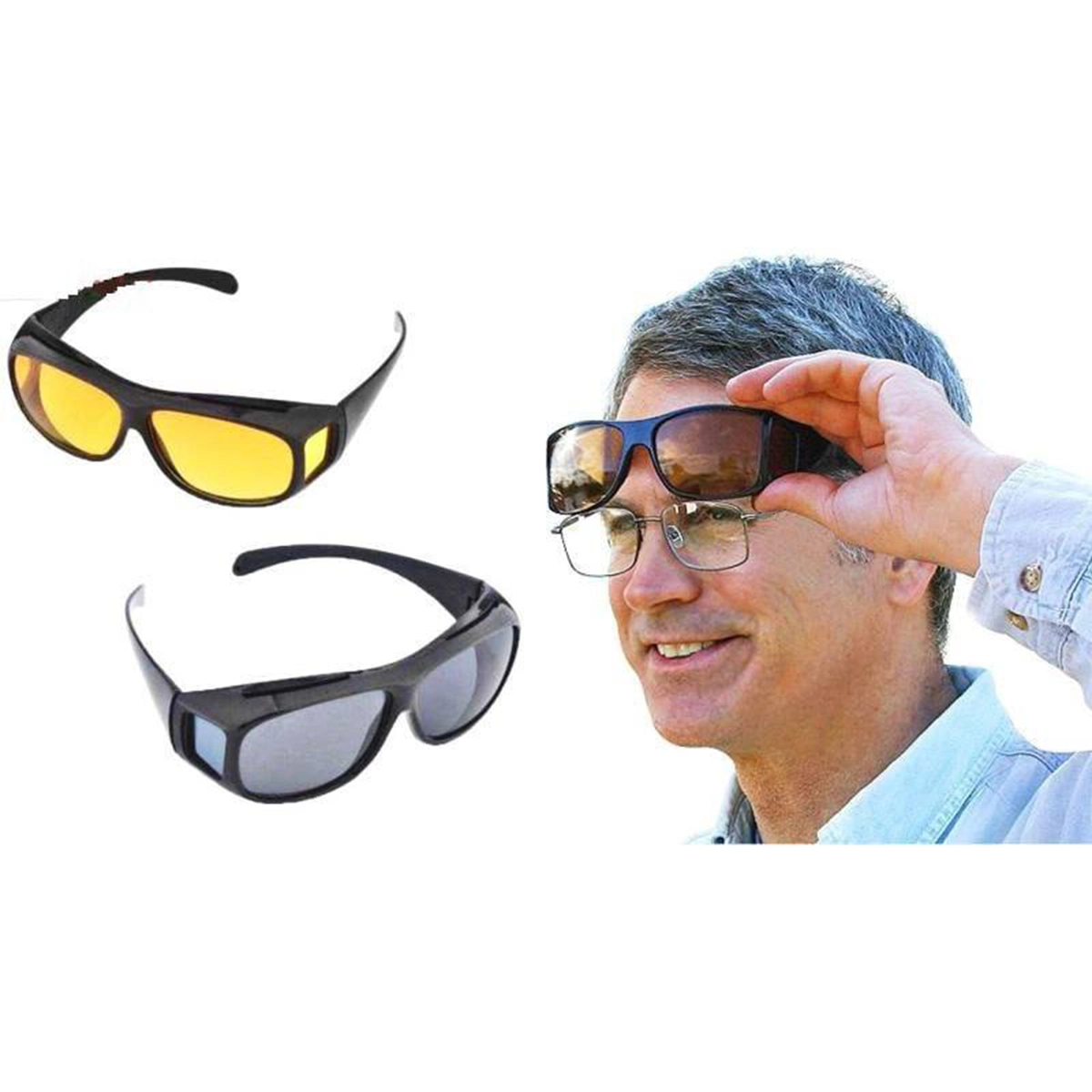 عینک دید درشب دو قلو مدل HD Vision