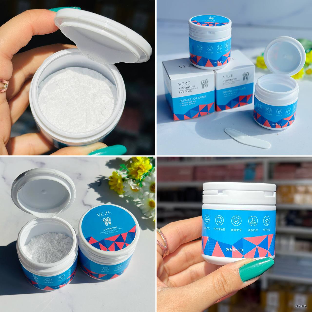 پودر سفید کننده دندان با عصاره نعنا veze