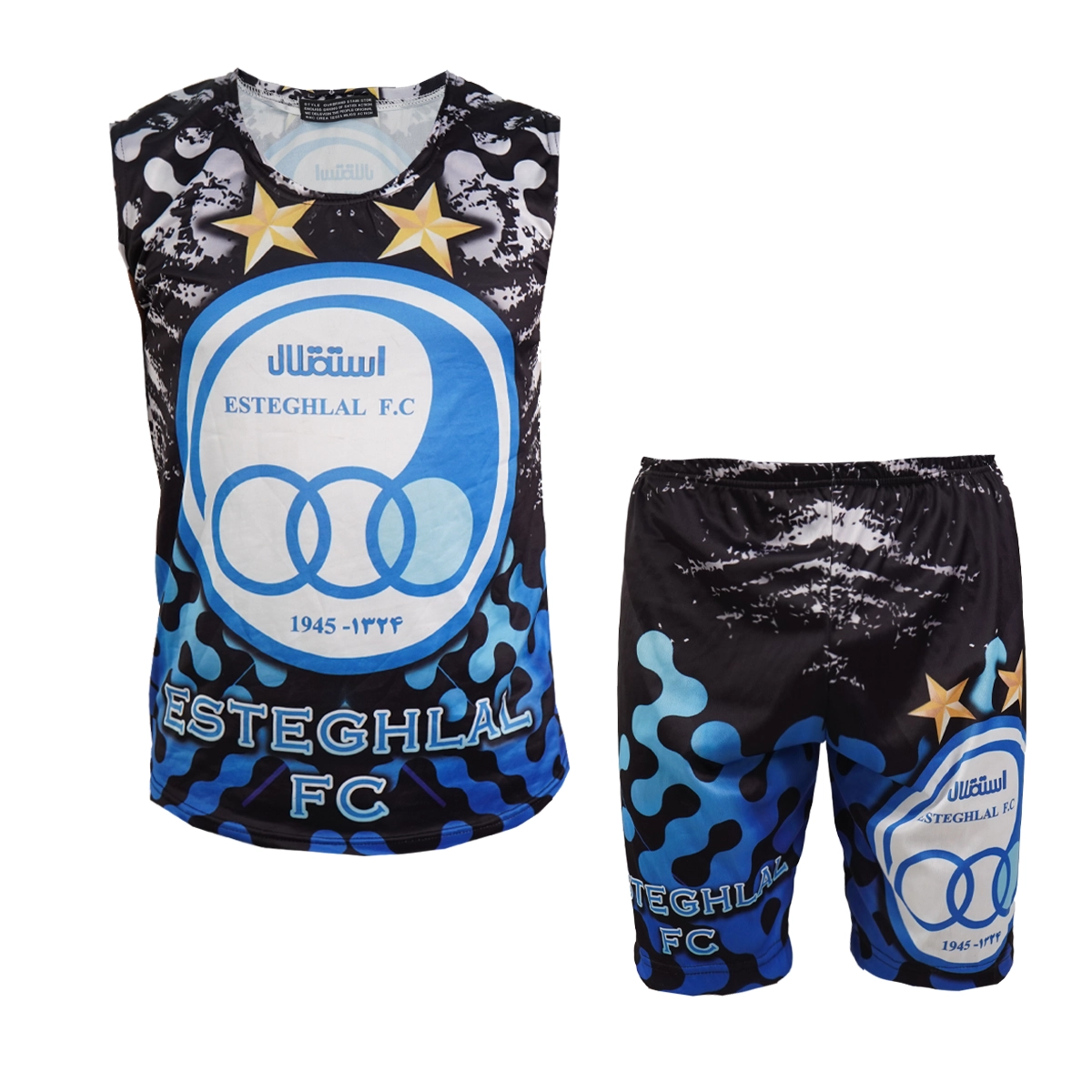 ست رکابی شلوارک استقلال مردانه مدل Pedram