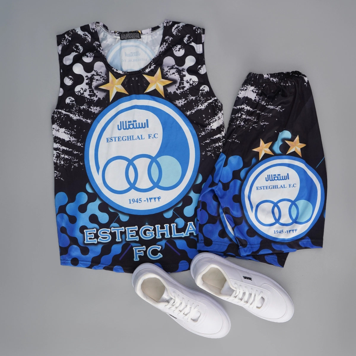 ست رکابی شلوارک استقلال مردانه مدل Pedram