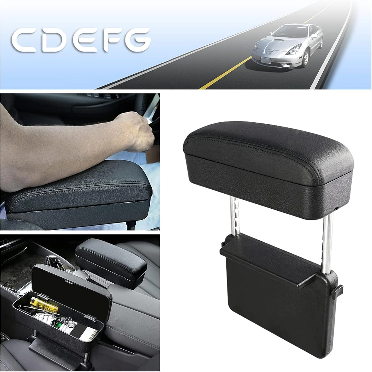 کنسول کنار صندلی خودرو پژو ( کرم)