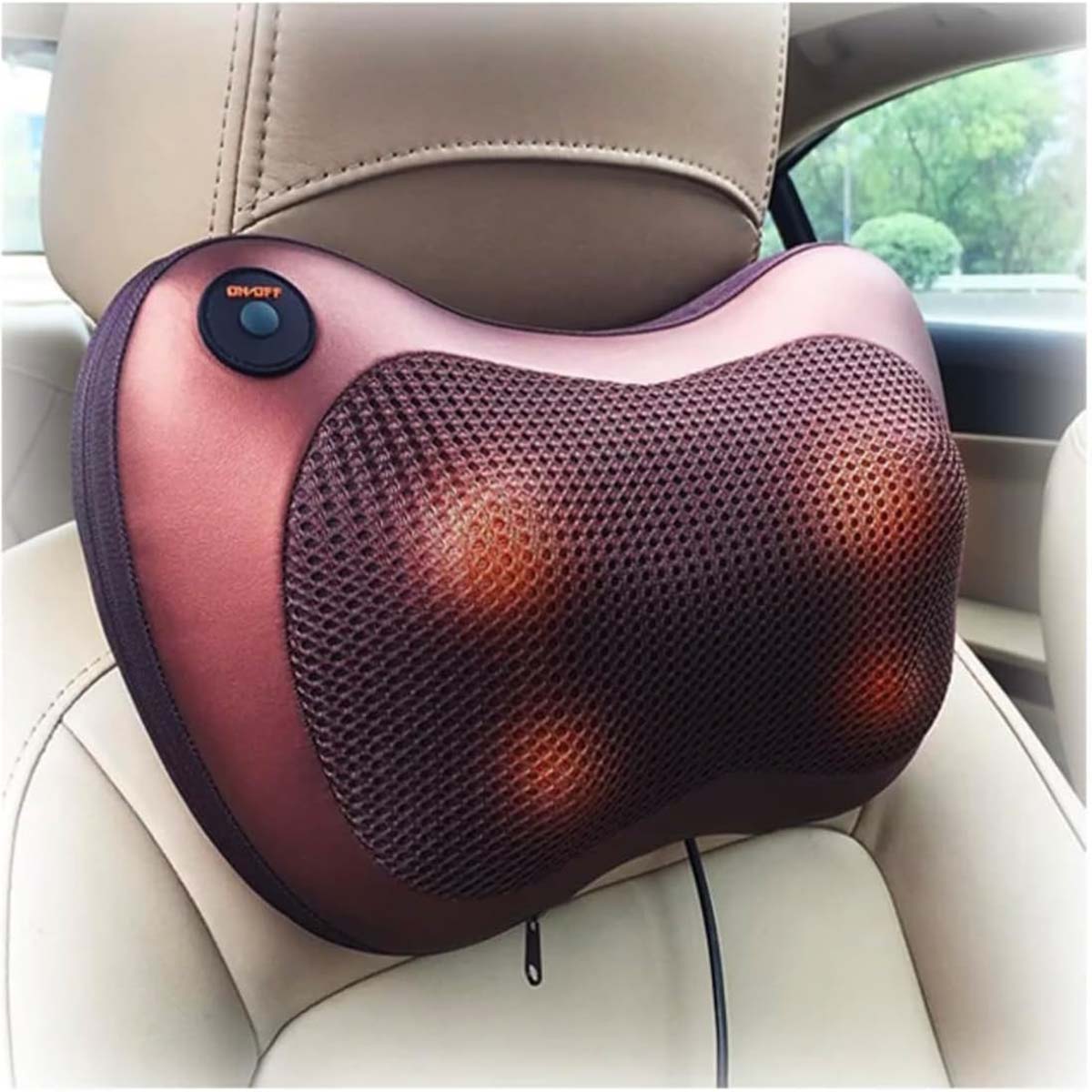 ماساژور بالشتی 2 موتوره برقی و فندکی