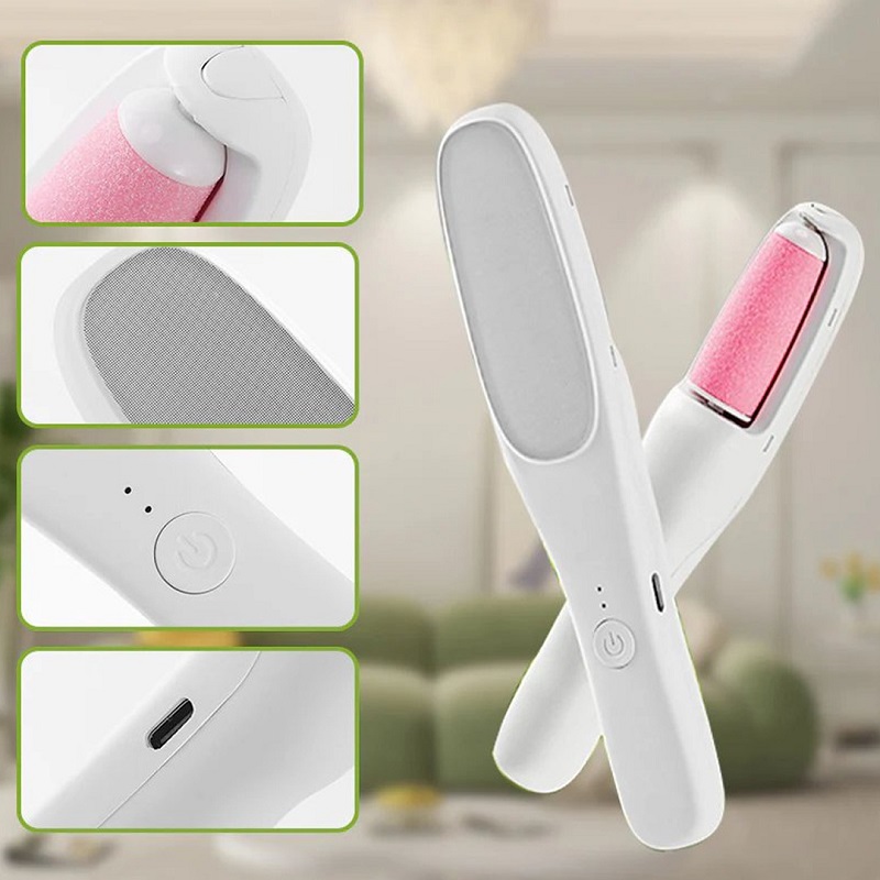 سوهان شارژی کف پا و موبر 2 کاره -سفید