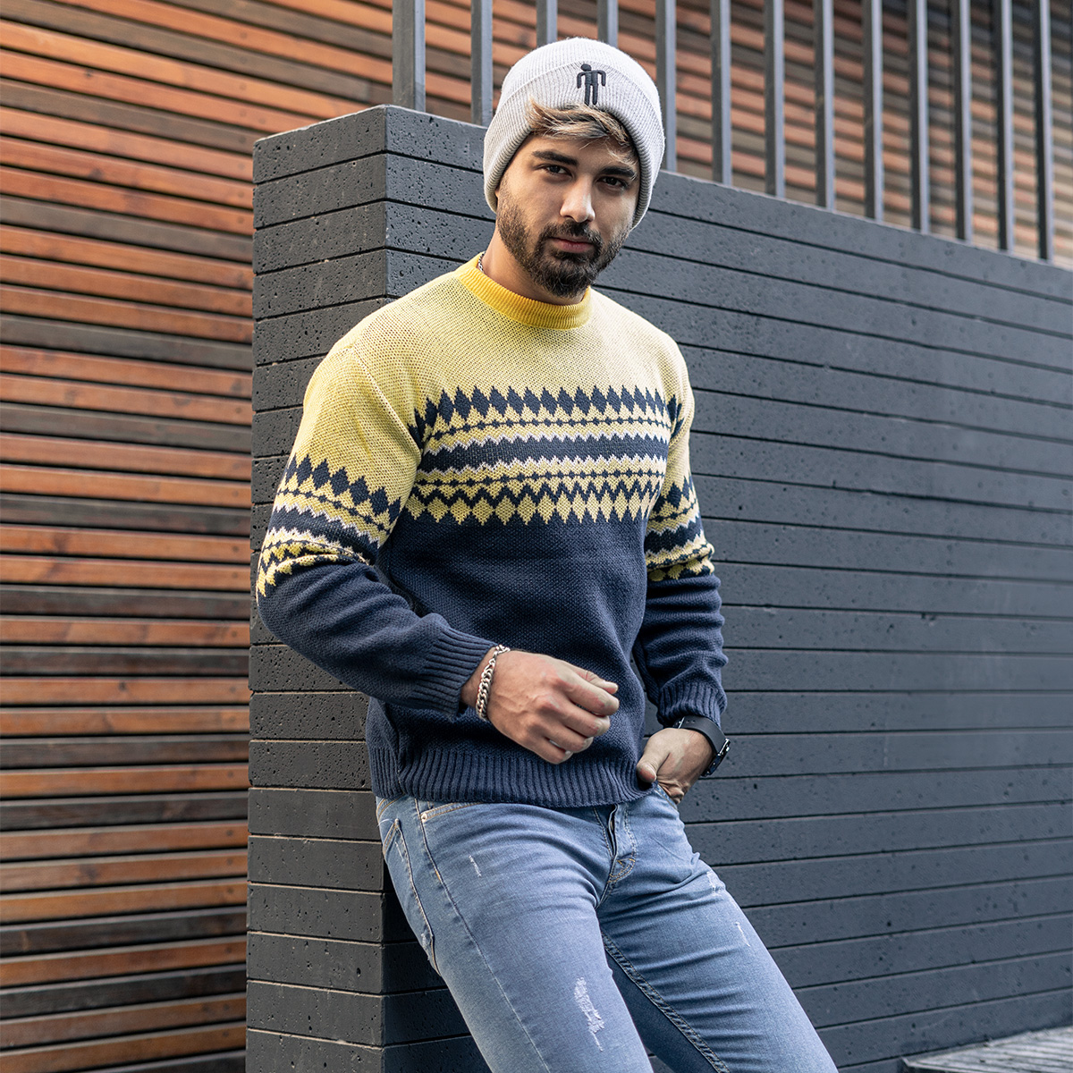 پلیور مردانه مدل Valas