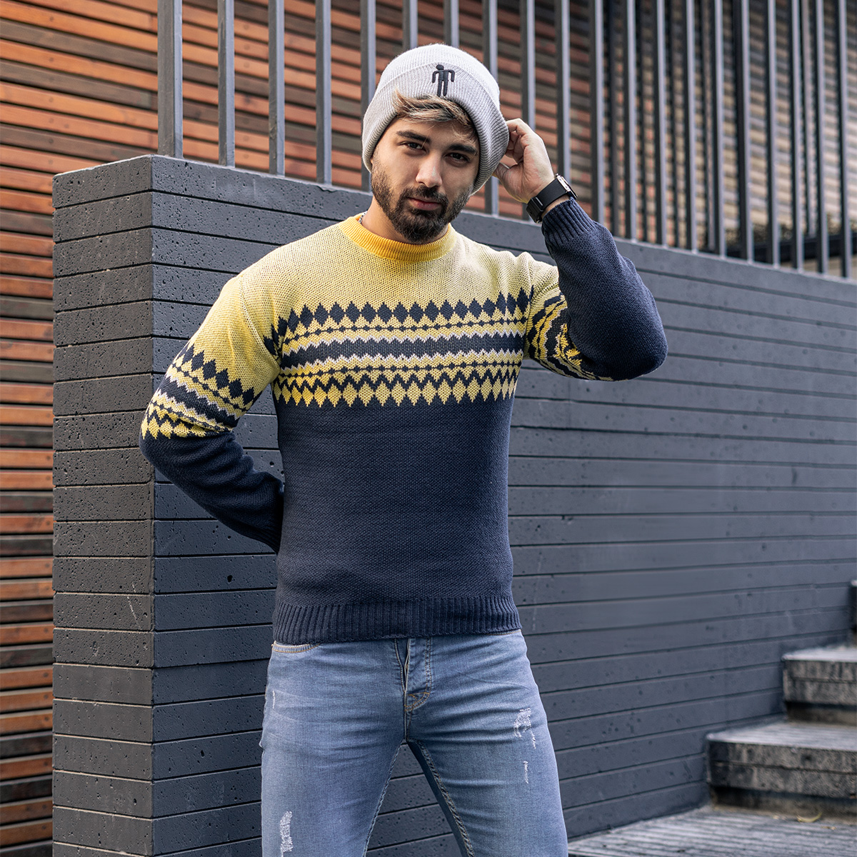 پلیور مردانه مدل Valas