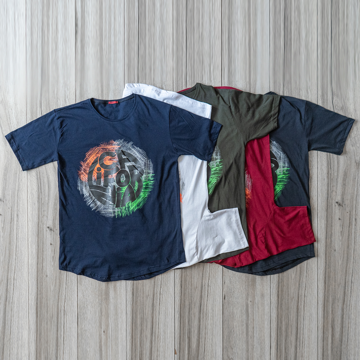 تیشرت مردانه زرشکی مدل Coda