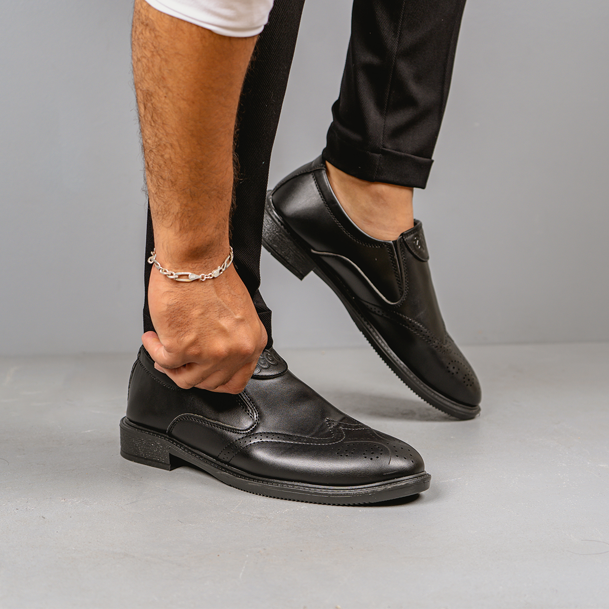 کفش رسمی مردانه مشکی مدل Woria